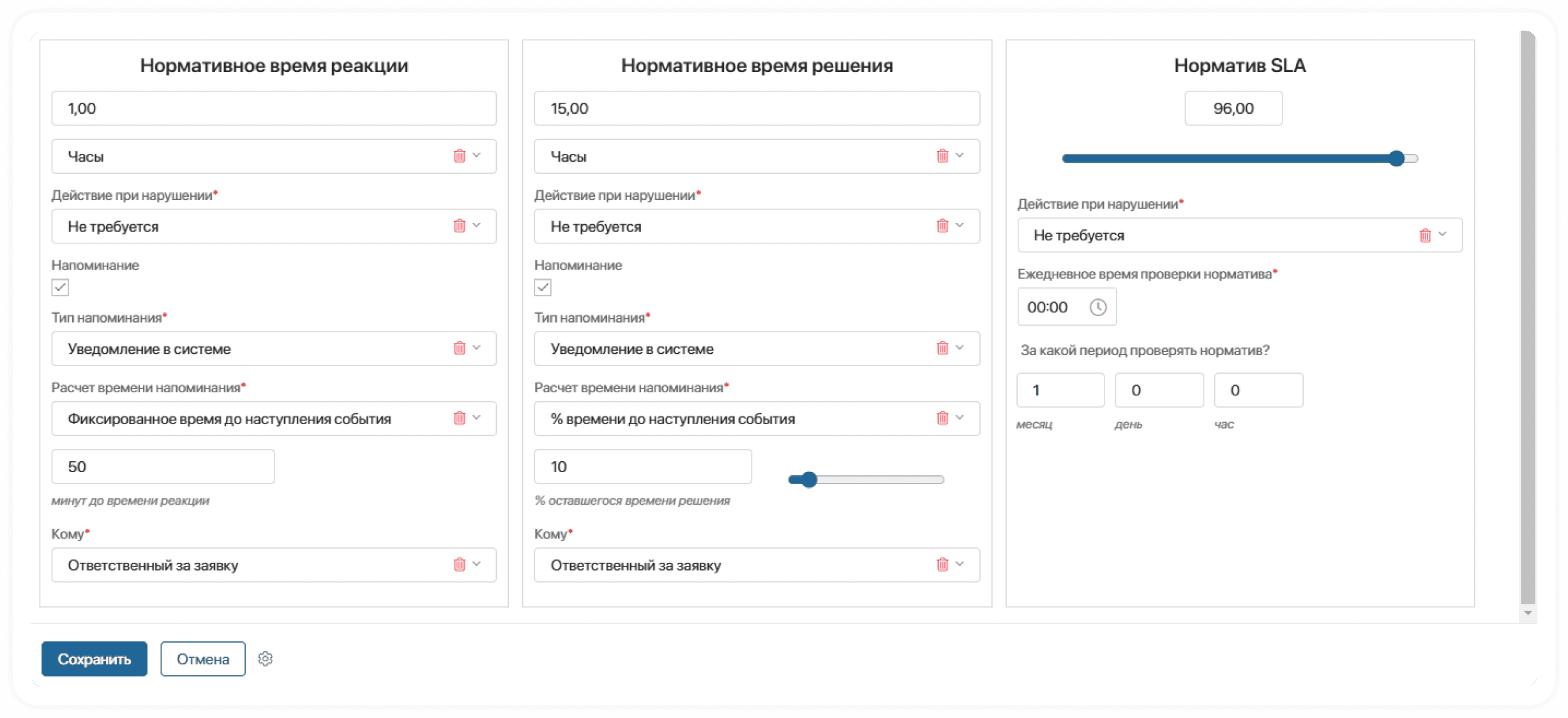 Модернизация SLA и OLA | ELMA365 Service