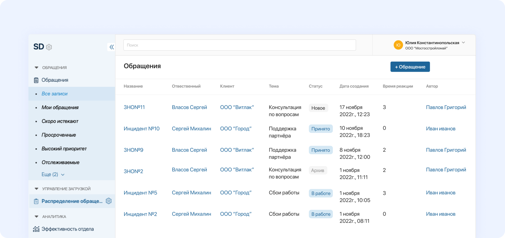 Управление инцидентами и запросами в системе Service Desk ELMA365 Функции и возможности Service Desk: Управление инцидентами и запросами, обращениями